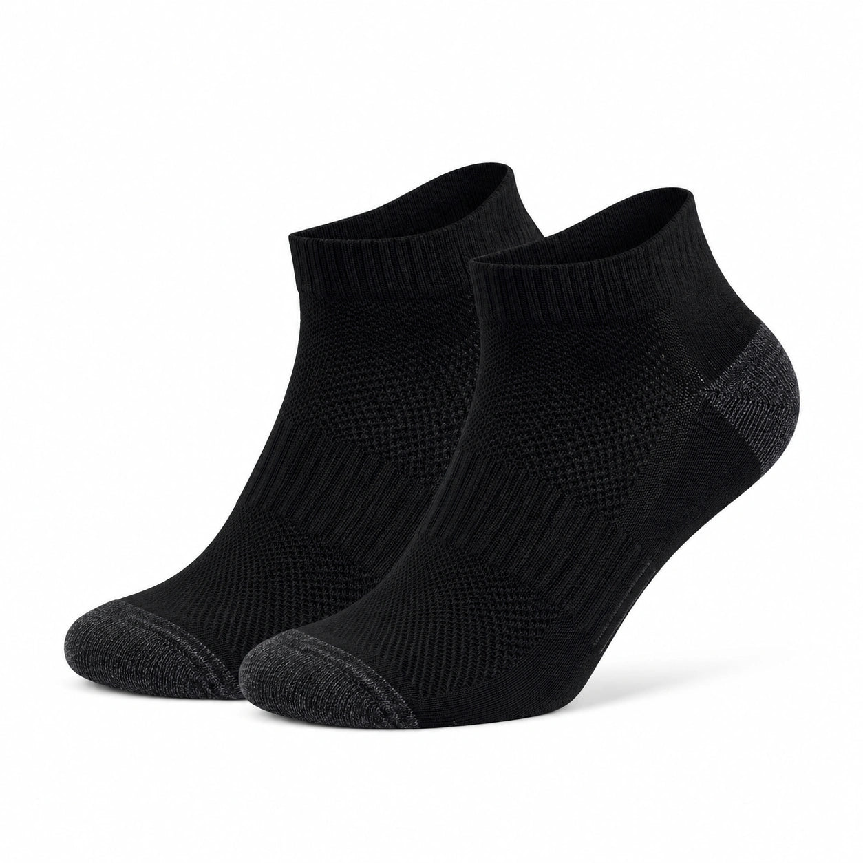 Calze corte sportive 43-46 in maglia elasticizzata nere traspiranti