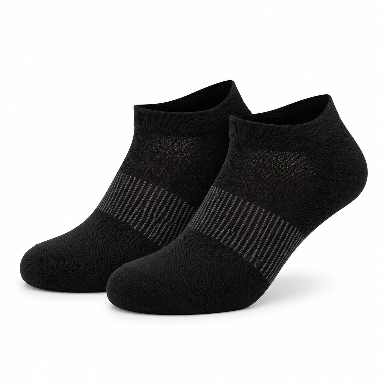 Calze alla caviglia 43-46 nere in maglia traspirante - stile sportivo