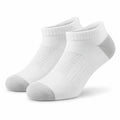 Calzini alla caviglia 35-38 in maglia bianco e grigio per sport e uso quotidiano