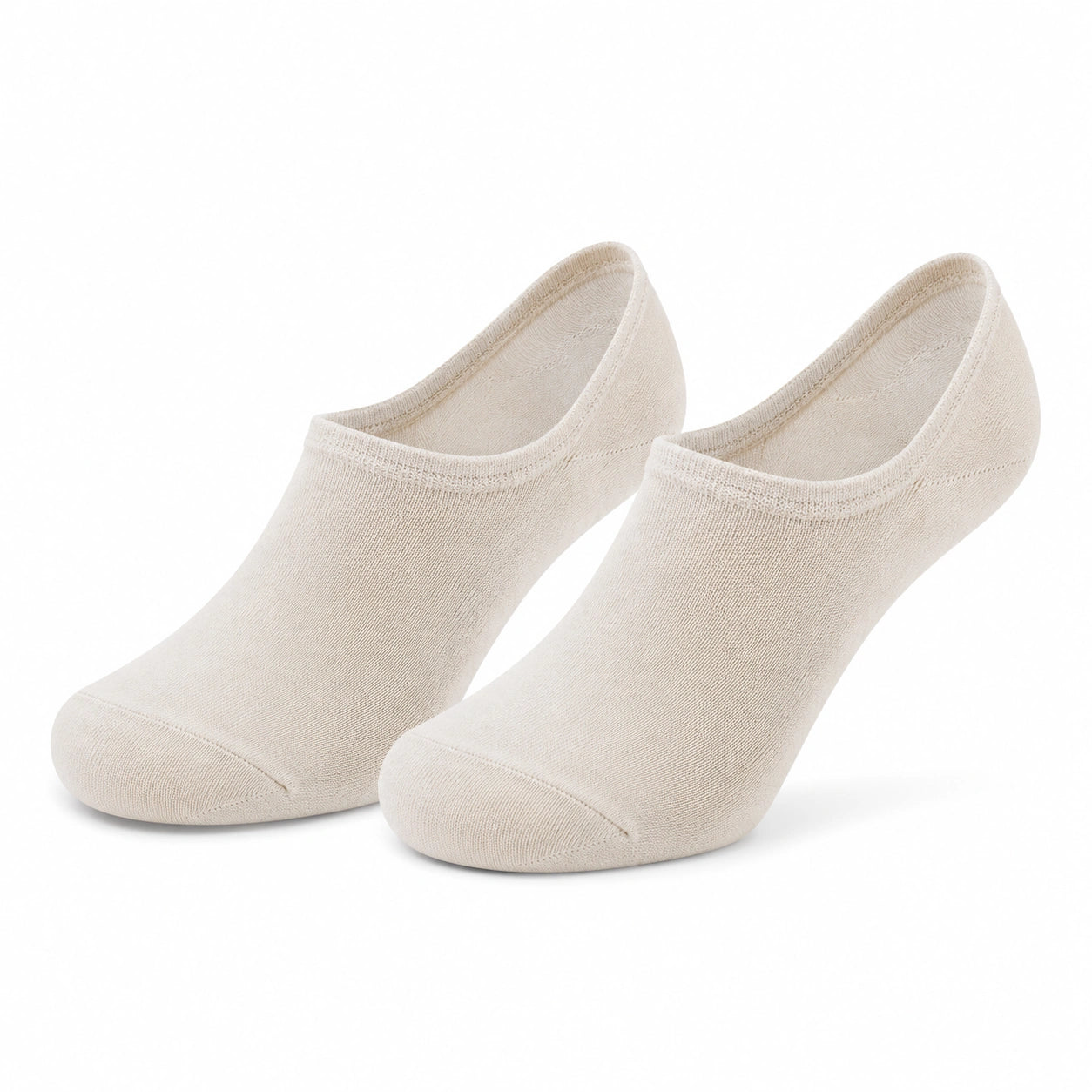 Calzini invisibili 35-38 in tessuto a maglia beige - stile essenziale per uso quotidiano