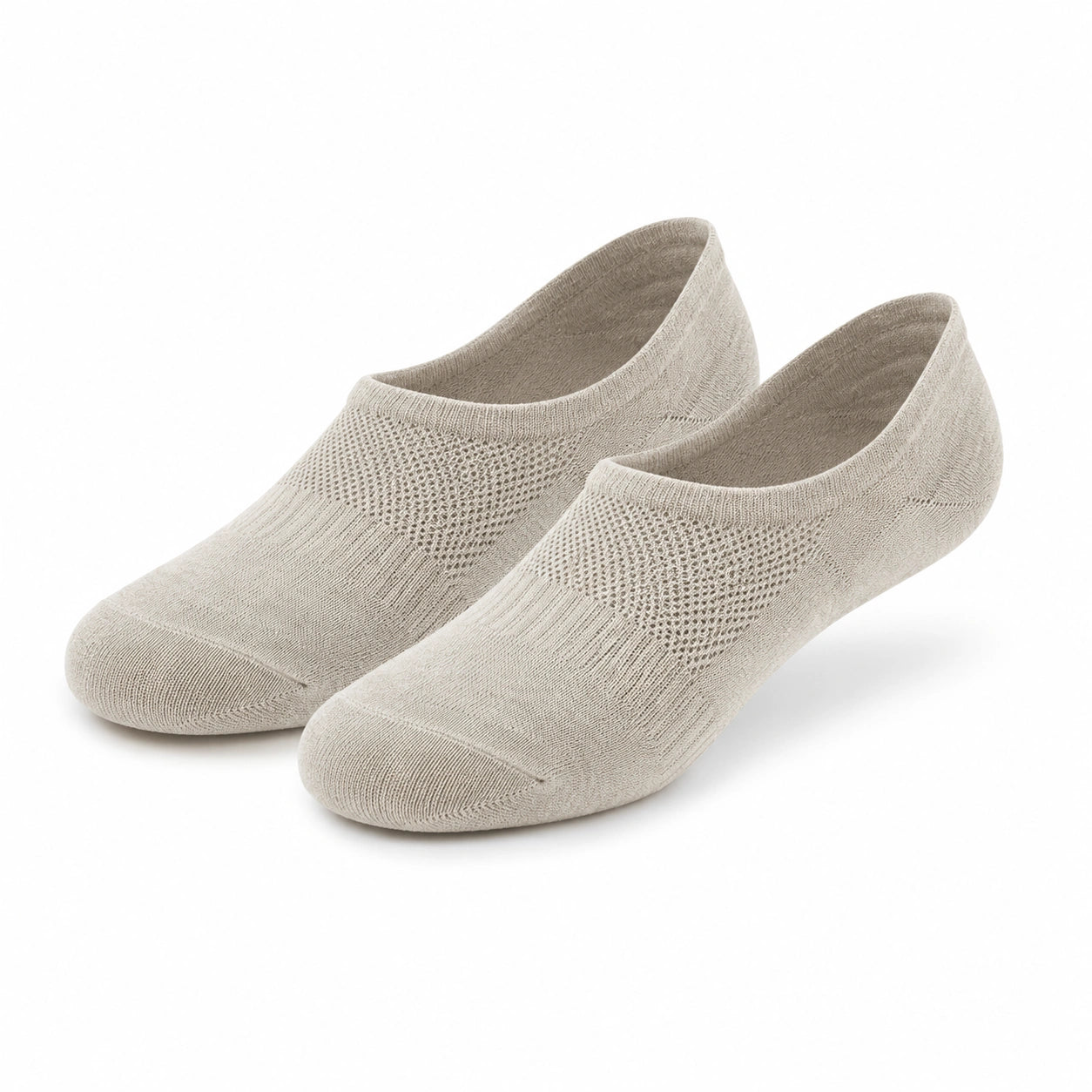 Calzini invisibili 39-42 in tessuto a maglia beige traspiranti per uso quotidiano