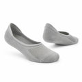 Calzini ballerina 39-42 in tessuto lavorato grigio - traspiranti e elasticizzati